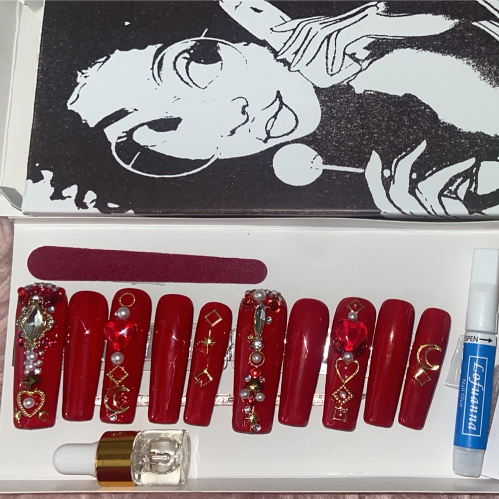 Beautiful homemade press on nails